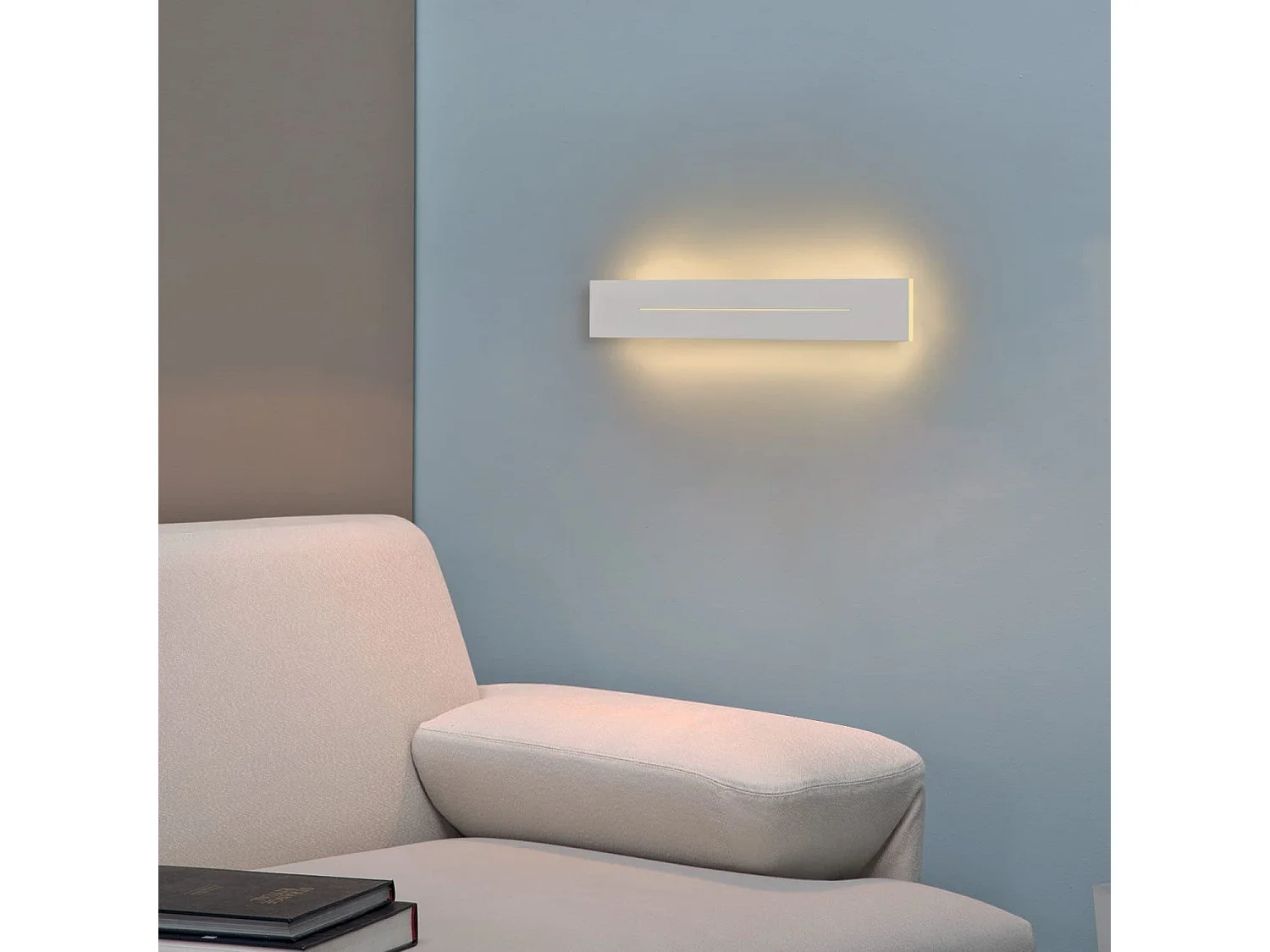 NETTLIFE applique murale LED intérieur 30CM applique moderne blanc chaud 8W éclairage mural