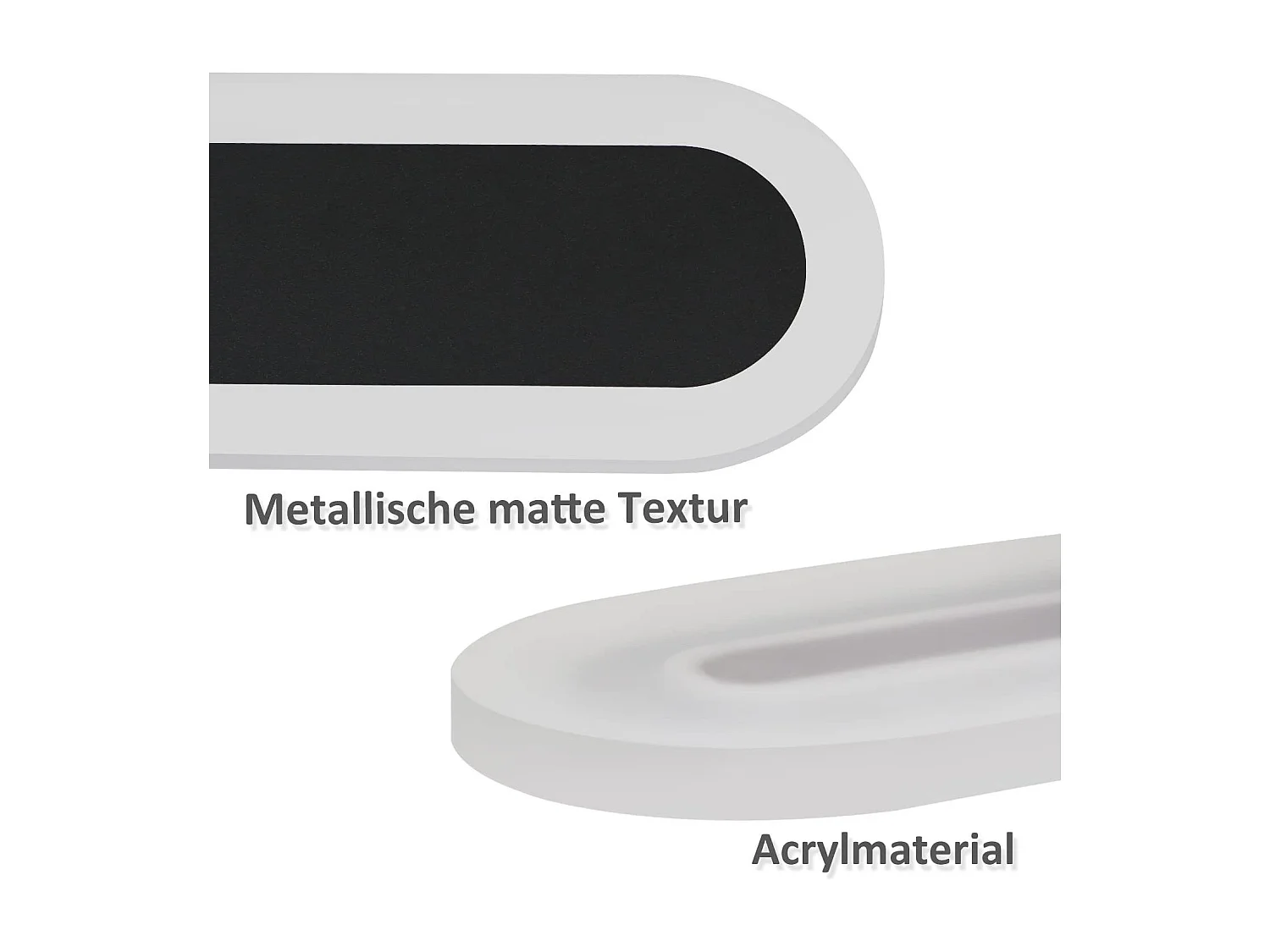 NETTLIFE applique murale LED extérieur 50 cm Villa noire longue lampe extérieure IP65 étanche moderne 10 W pour couloir salle de bain