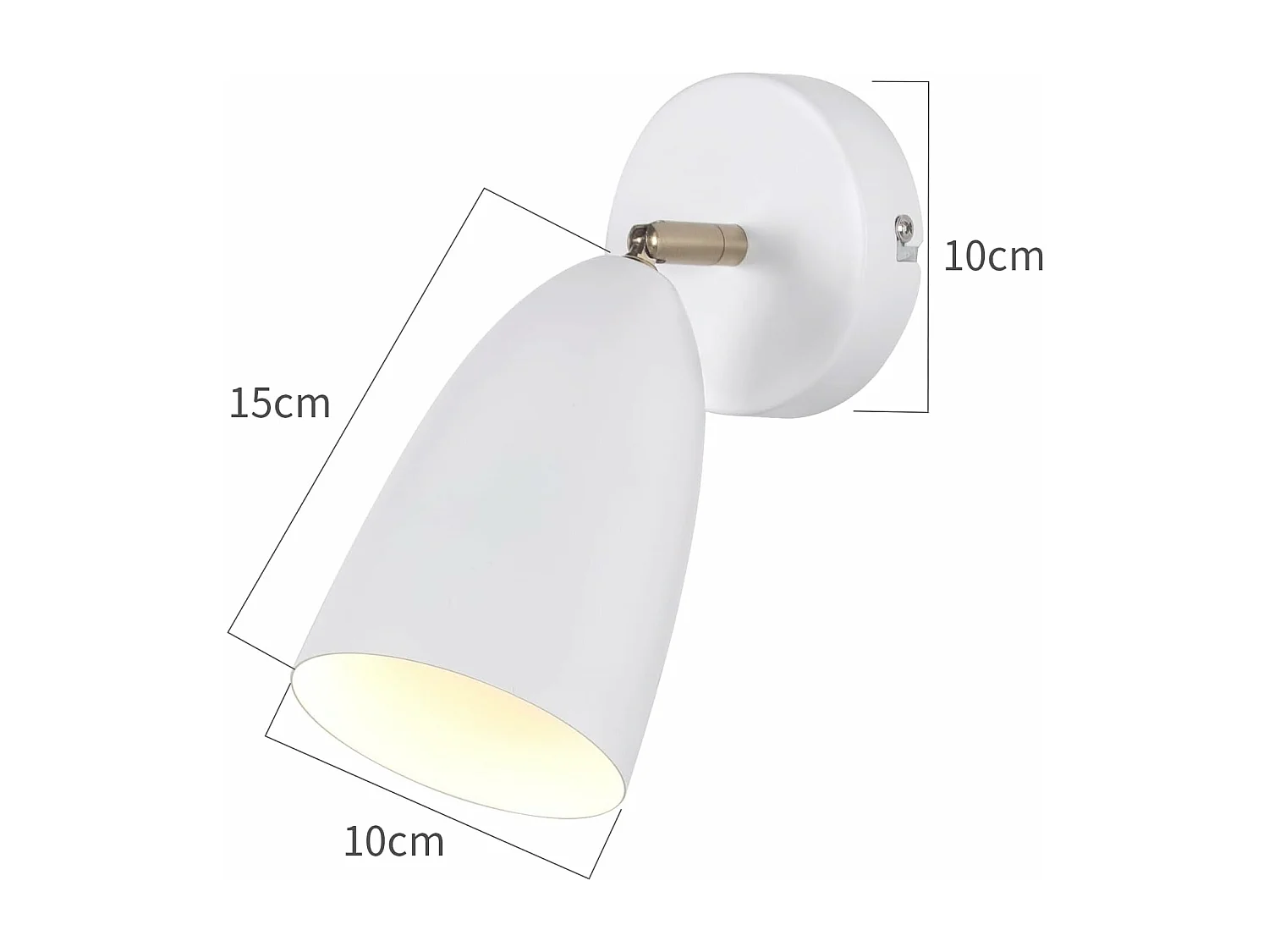 NETTLIFE Wandleuchte für den Innenbereich, Weiß, 2 Stück – Vintage-Retro-Wandstrahler für Schlafzimmer, GU10