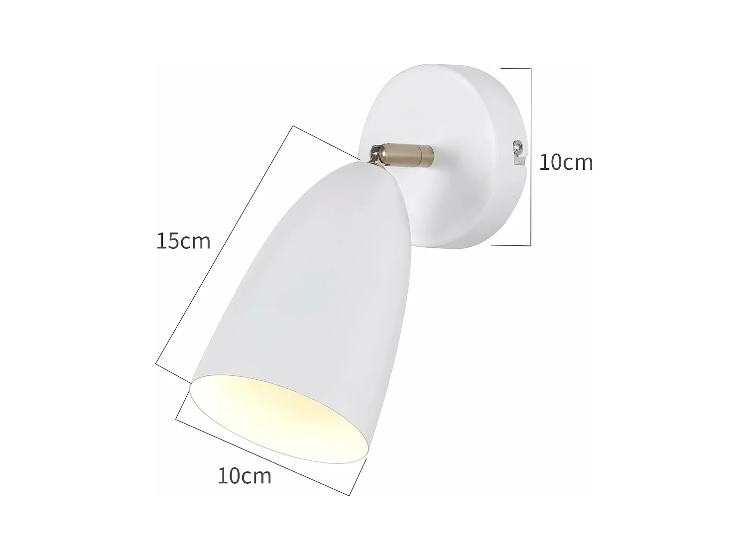 NETTLIFE 2 x Applique murale d'intérieur blanche - spot mural vintage pour chambre à coucher rétro GU10