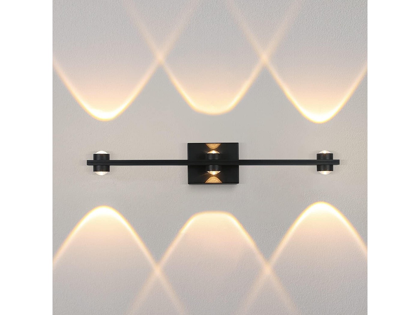 NETTLIFE applique murale LED intérieur noir applique murale éclairage