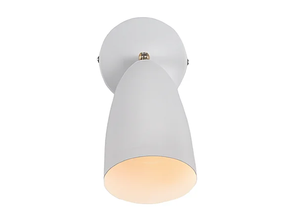 NETTLIFE Applique murale d'intérieur blanche - spot mural vintage pour chambre à coucher rétro GU10