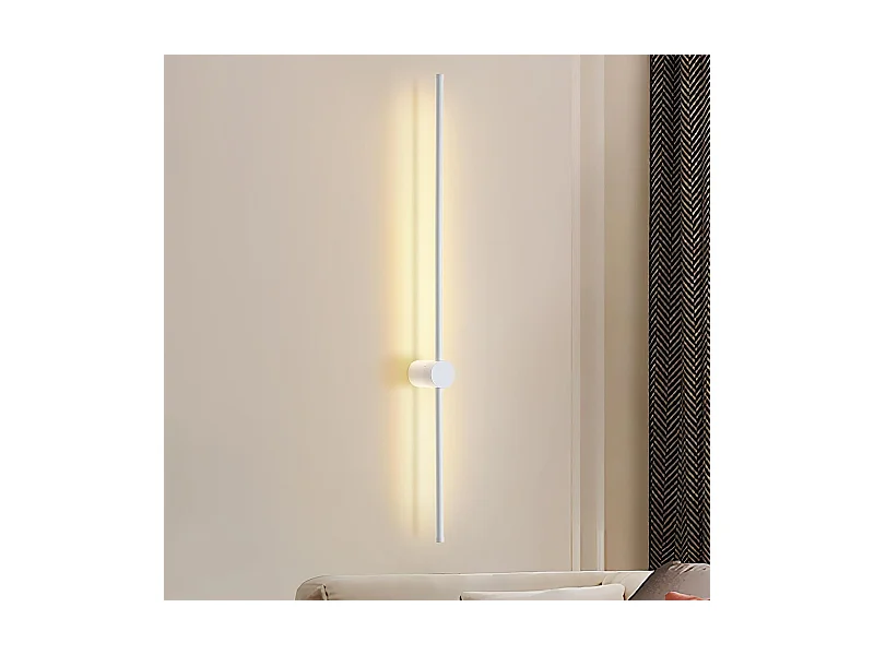 Applique Murale Intérieur Applique LED 60cm Blanc Design Escalier Blanc Chaud 3000k Pivotante