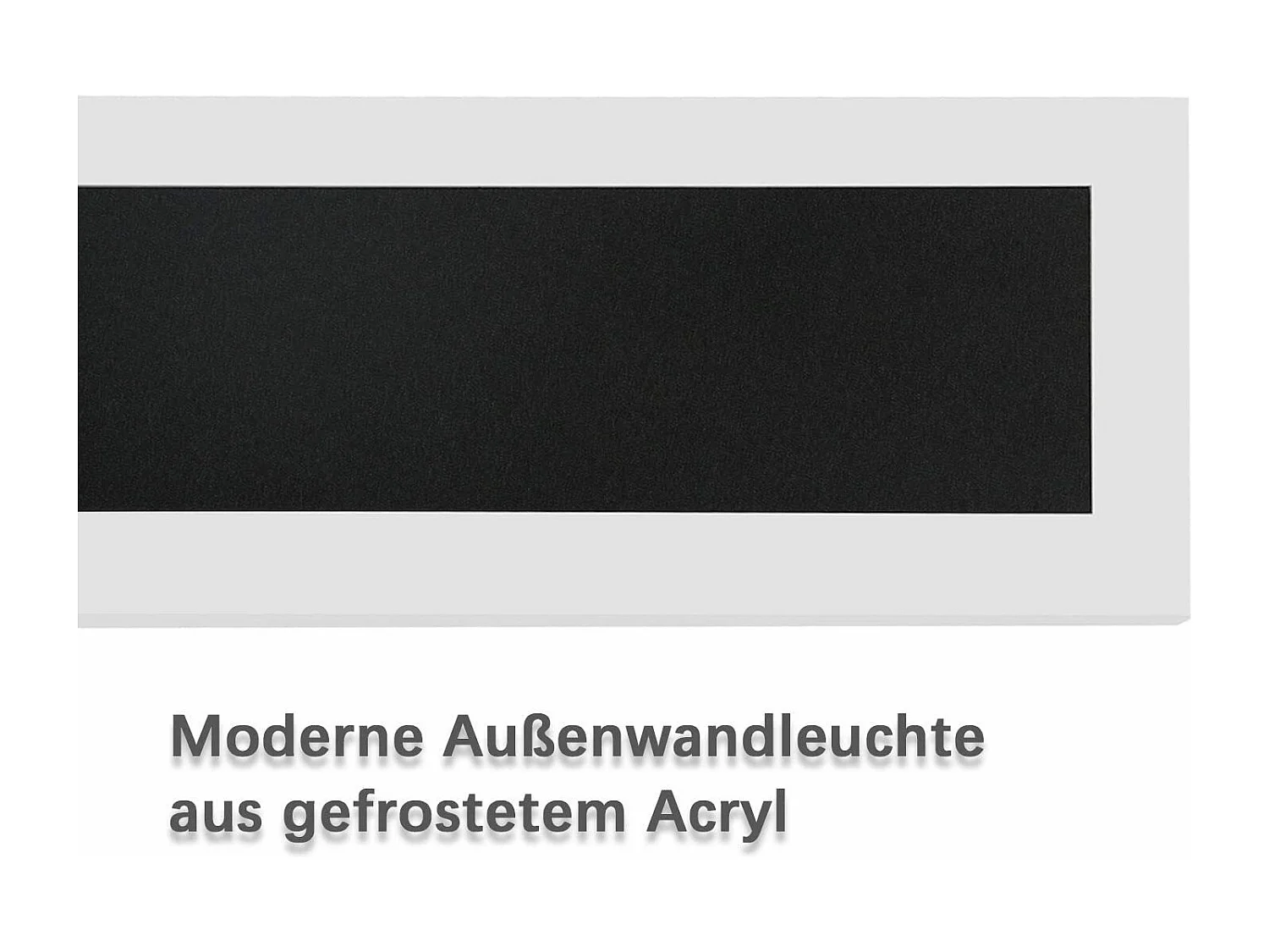 NETTLIFE Applique murale LED Applique extérieure 100 cm Applique murale extérieure noire Longue Villa IP65 Moderne 21 W