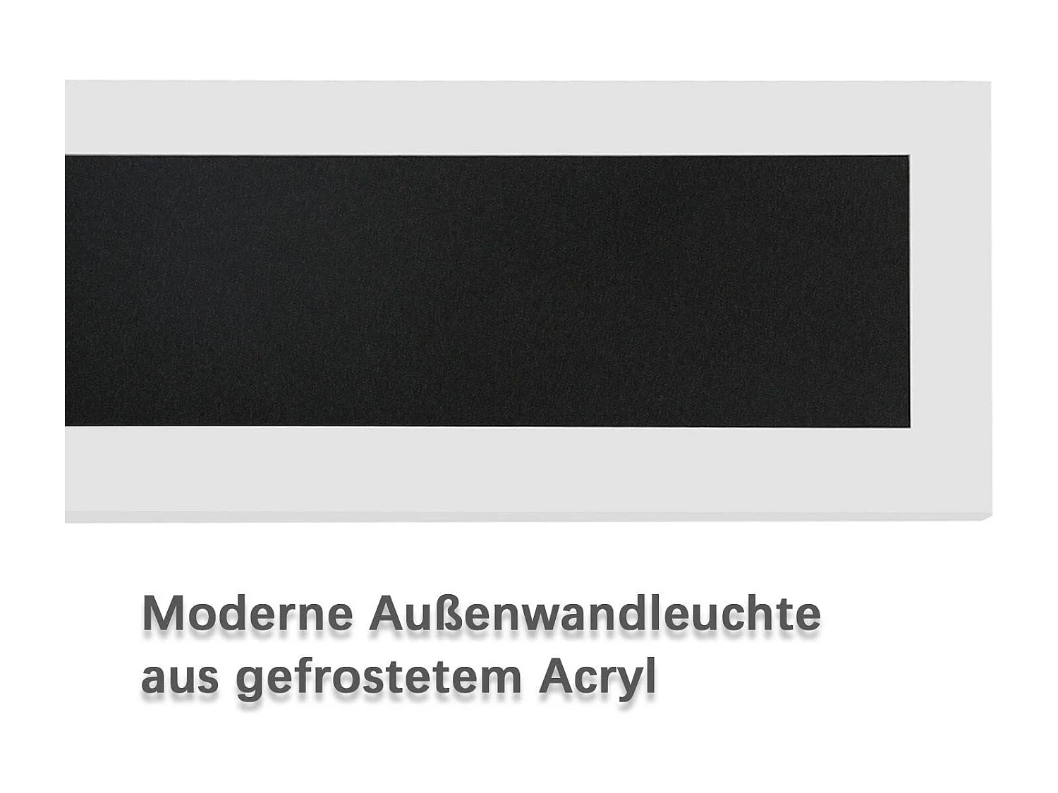 NETTLIFE Applique murale LED Applique extérieure 100 cm Applique murale extérieure noire Longue Villa IP65 Moderne 21 W