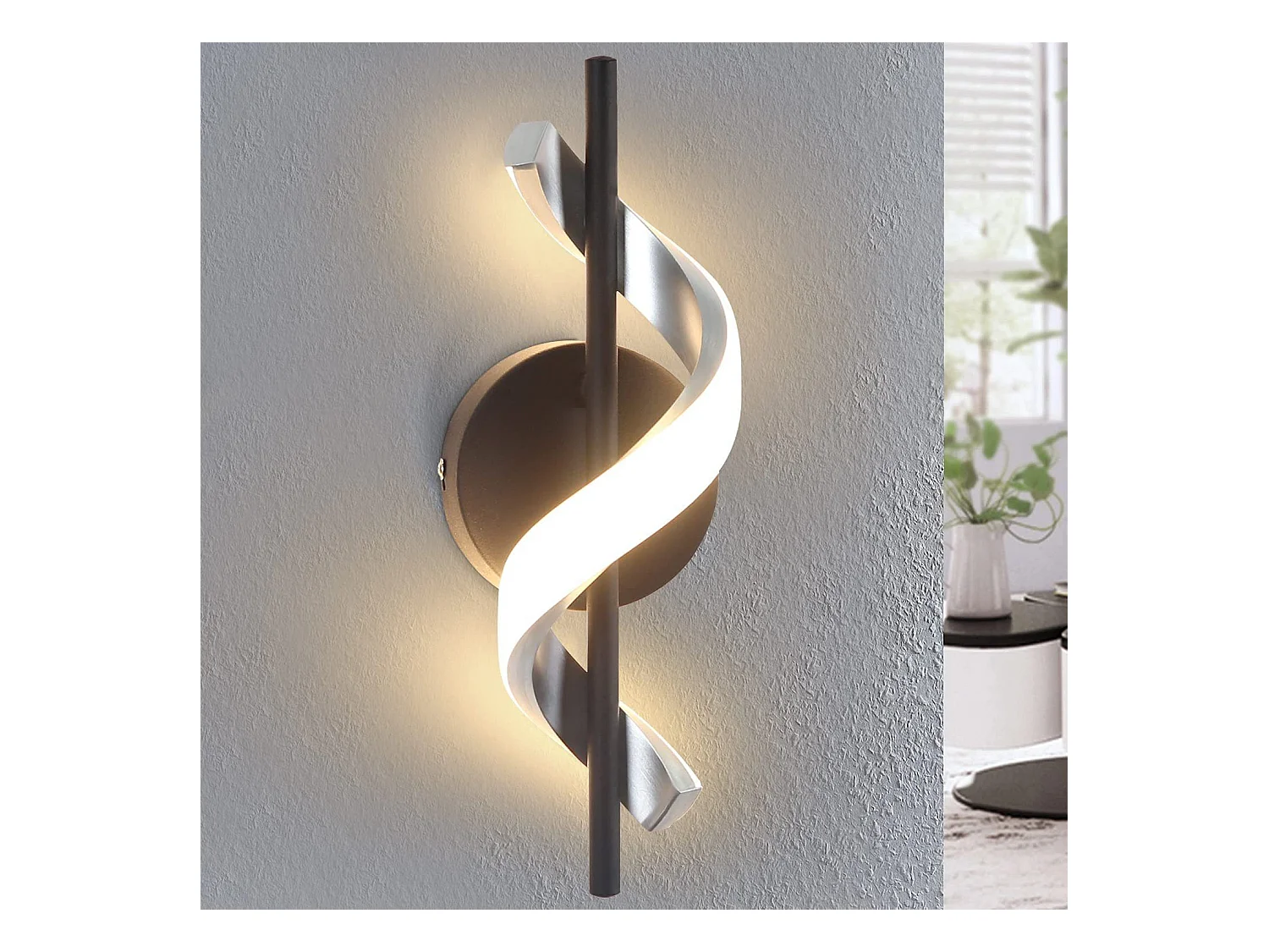NETTLIFE applique murale LED applique d'intérieur design moderne lampe de couloir chambre 3000K lampe de cage d'escalier blanc chaud