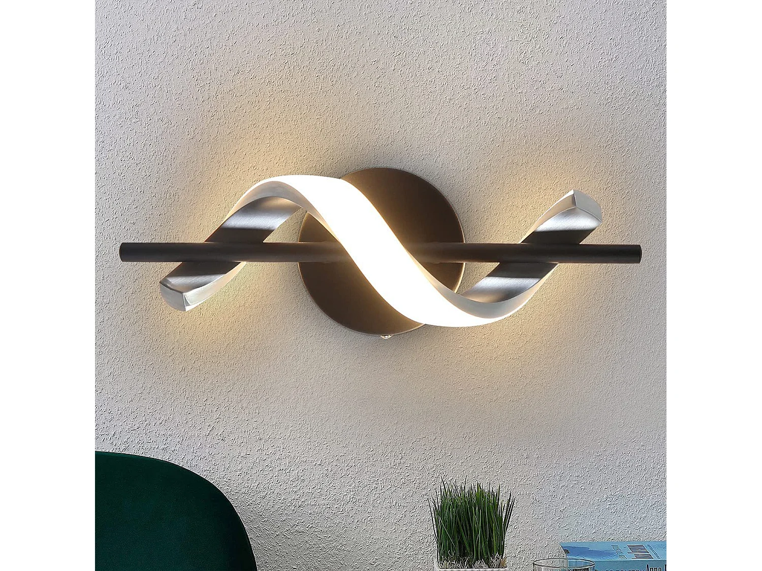 NETTLIFE applique murale LED applique d'intérieur design moderne lampe de couloir chambre 3000K lampe de cage d'escalier blanc chaud