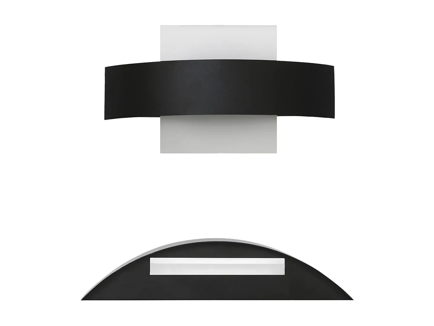 NETTLIFE Kinkiet LED do wnętrz, salonu, korytarza, 23,5 cm, sypialni, akrylowa lampka nocna, ciepła biel 3000 K, 7 W