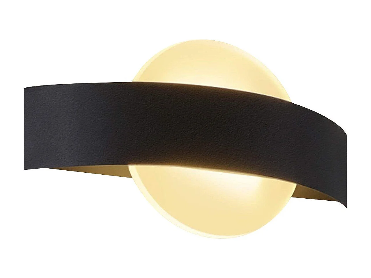 NETTLIFE LED Wandopplakker voor binnen, woonkamer, gang, 23,5 cm, slaapkamer, acrylonitrile - butadiene - styrene (ABS) nachtlamp, warm wit 3000K, 7W