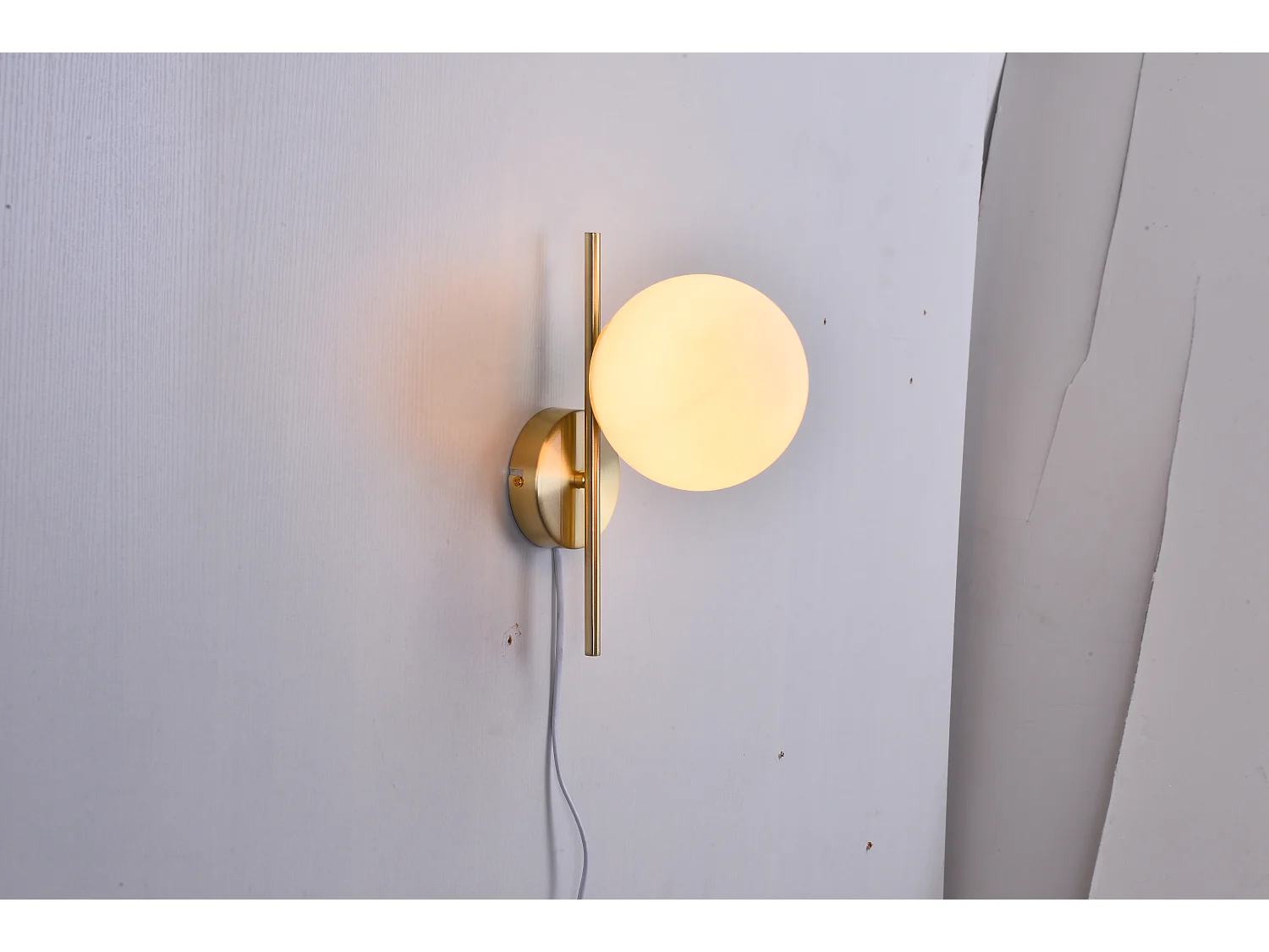 NETTLIFE Wandapplikatie voor Binnenruimte, Applikatie voor Vintage - Kamer, Moderne Ganglamp met 1 E27 - Gloeilamp