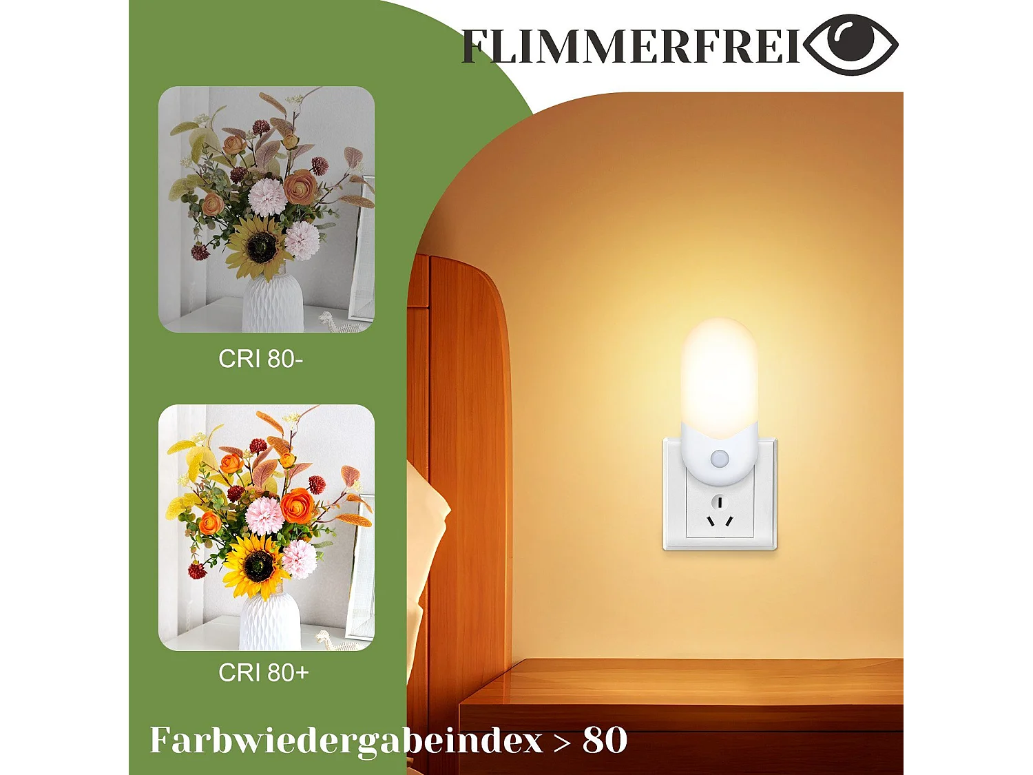 Lot De 4 Lampe Veilleuse Pour Enfants Lampe De Nuit LED Avec Capteur Crépusculaire