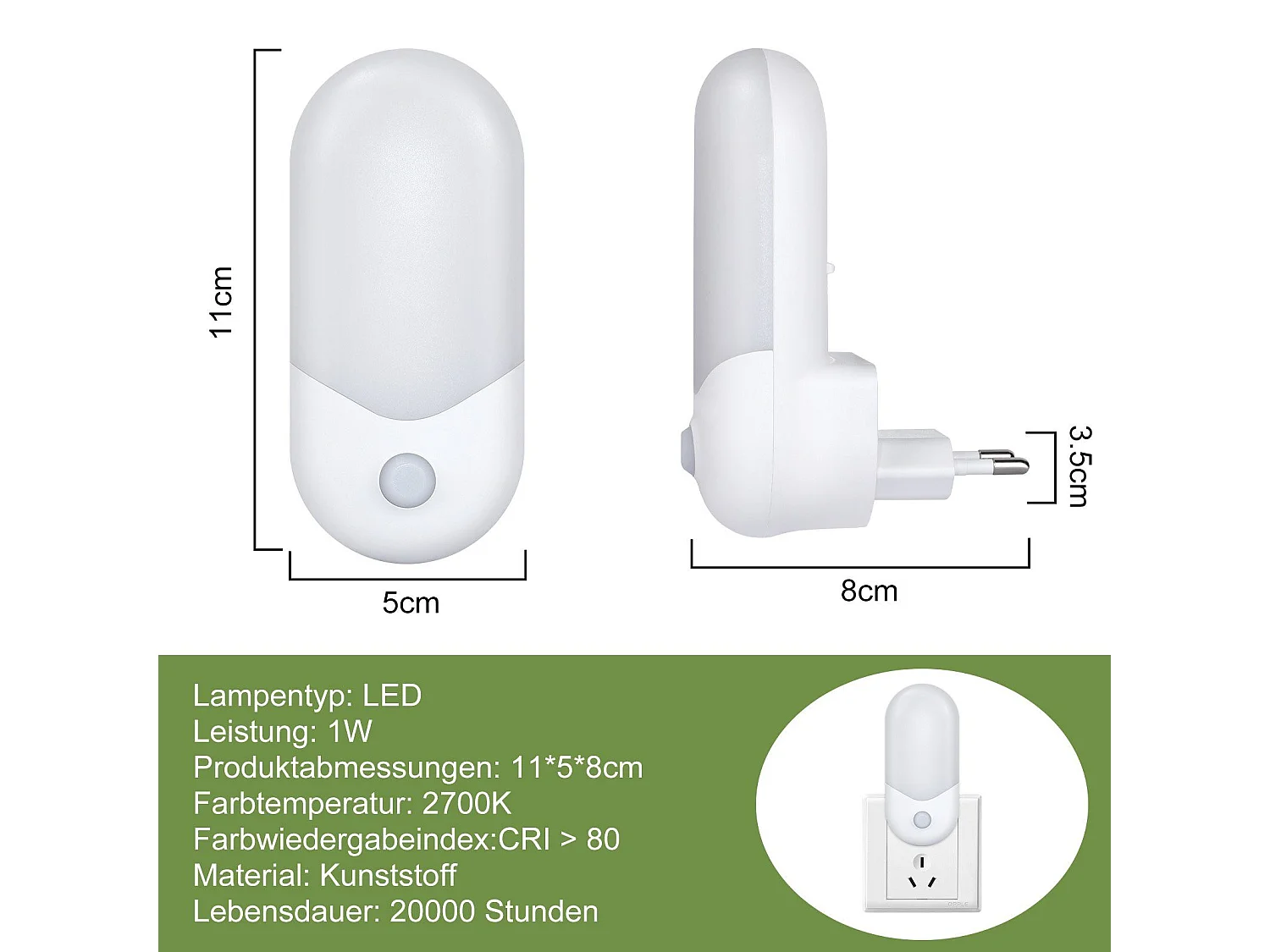 Lot De 4 Lampe Veilleuse Pour Enfants Lampe De Nuit LED Avec Capteur Crépusculaire