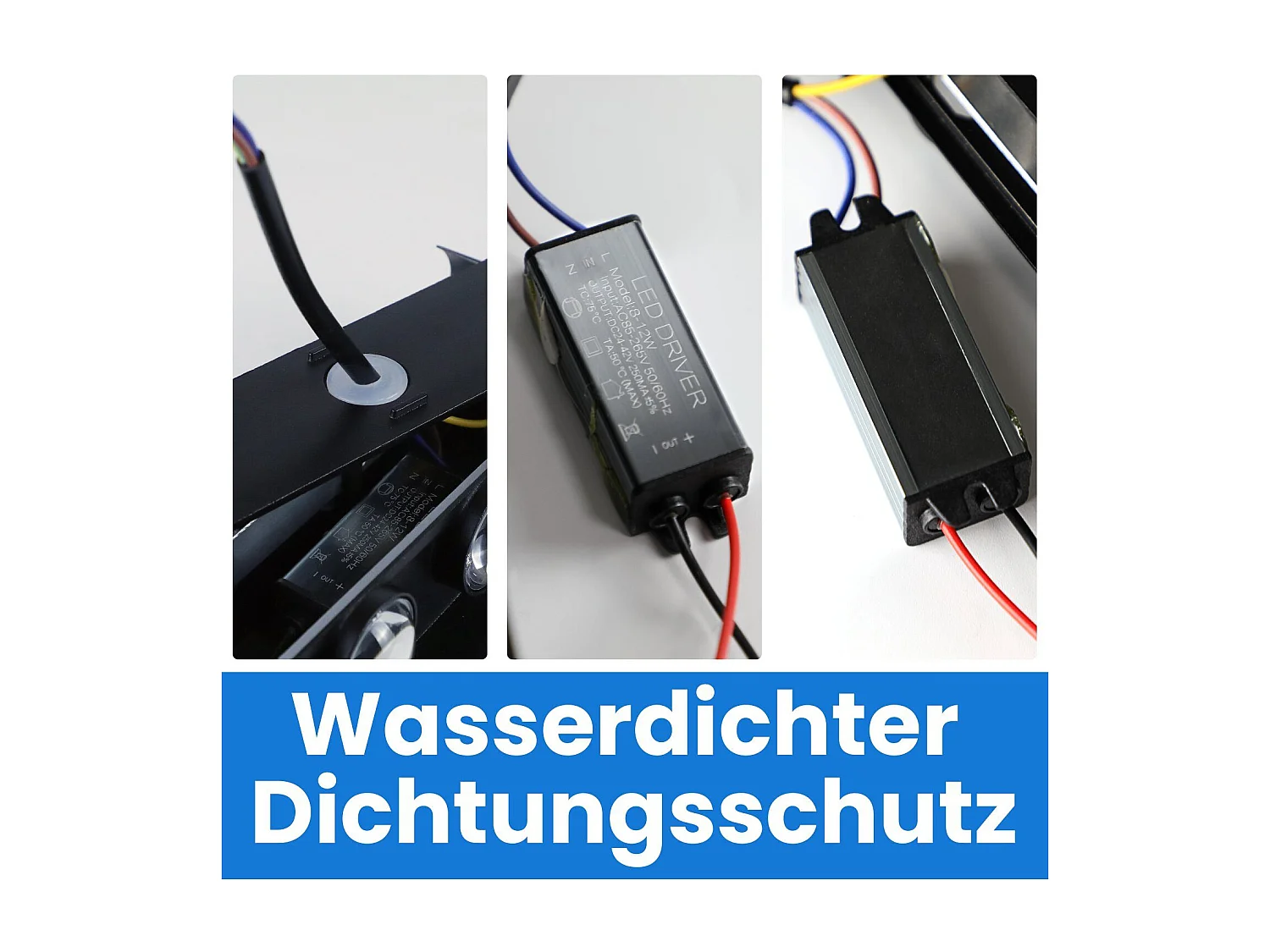 NETTLIFE LED-wandafwerking voor binnen: set van 2 zwarte buitenwandafwerkingen, van boven naar beneden, 7 W, IP65.