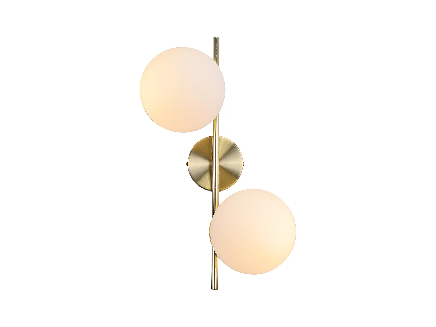 NETTLIFE Goudkleurige binnenwandapparatuur - E27, wandverlichting, 2 lampen (lichtbron niet inbegrepen)