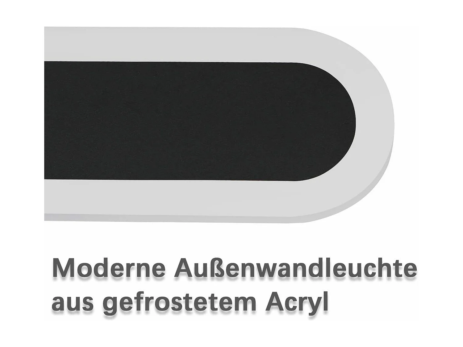 NETTLIFE, lámpara exterior LED para pared, exterior, de 100 cm, negro, Villa. Lámpara exterior IP65, a prueba de agua, moderna y larga, 21 W.