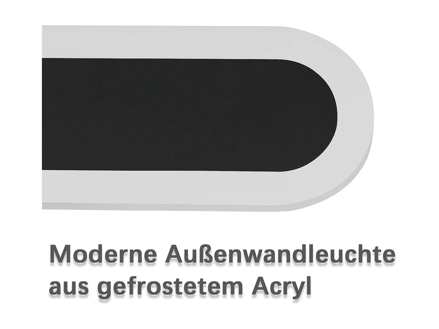 NETTLIFE Kinkiet LED zewnętrzny kinkiet 100 cm czarny Villa lampa zewnętrzna IP65 wodoodporna długa nowoczesna 21 W