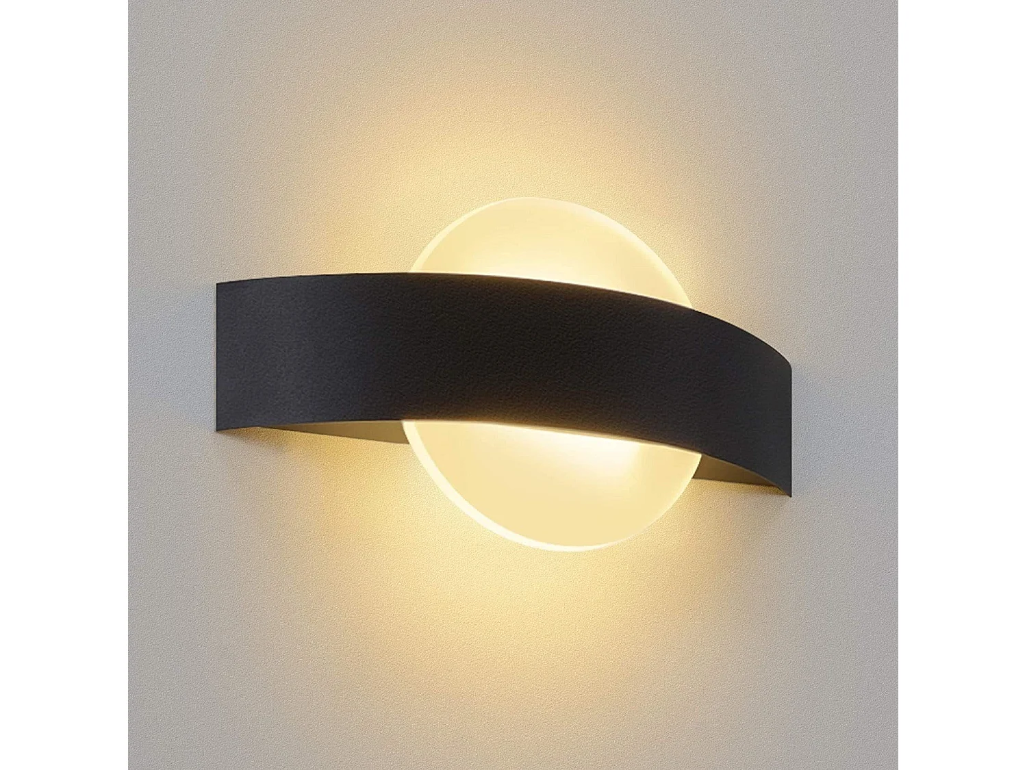 NETTLIFE Kinkiet LED oświetlenie wewnętrzne korytarza 3000K ciepły biały czarny lampa korytarzowa nowoczesny Design akrylowa lampka nocna 6W