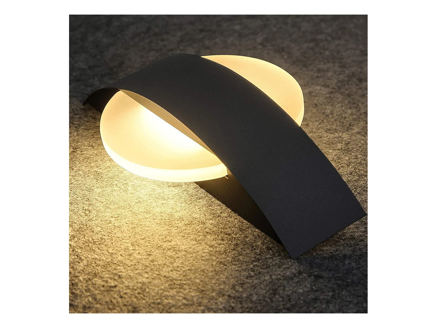 NETTLIFE Applique Murale LED Applique Couloir Intérieur 3000K Blanc Chaud Noir Lampe de Couloir Design Moderne Acrylique Lampe de Lit 6W