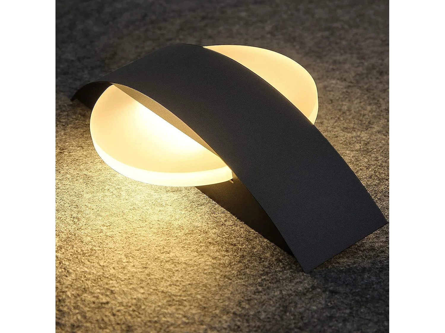 NETTLIFE Applique Murale LED Applique Couloir Intérieur 3000K Blanc Chaud Noir Lampe de Couloir Design Moderne Acrylique Lampe de Lit 6W