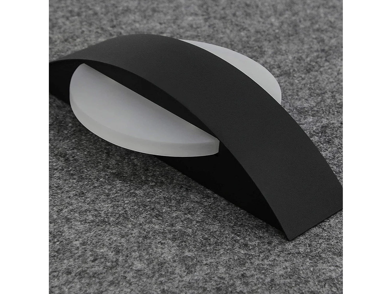 NETTLIFE Wandverlichting met LED voor binnen gang, 3000K, warm wit, zwart, moderne ganglamp van acryleen, bedlamp, 6W.