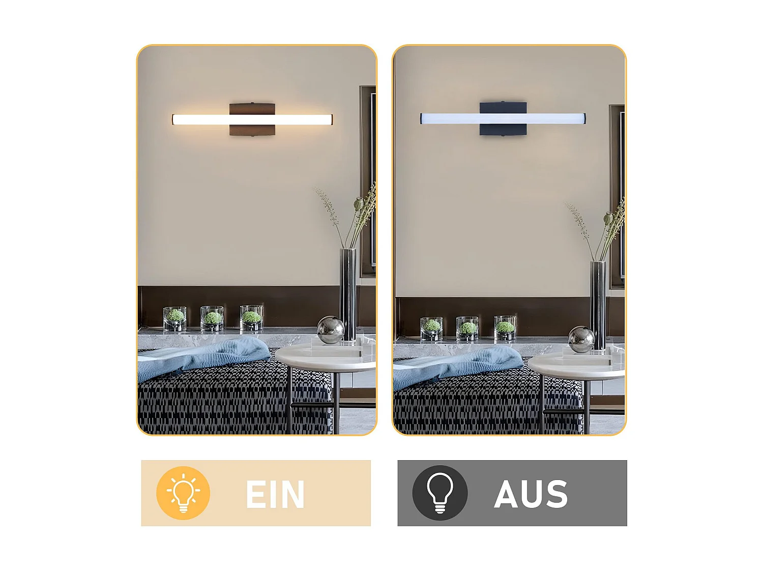 NETTLIFE Plafondlamp woonkamer, plafondlamp slaapkamer: moderne woonkamerlamp 6W 3000K, binnenkeukenlamp in warmwit design.