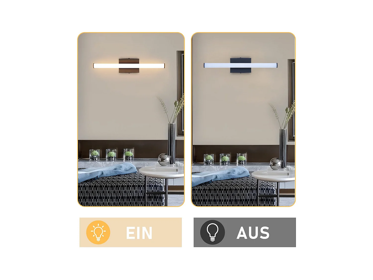 NETTLIFE Deckenleuchte Wohnzimmer Deckenleuchte Schlafzimmer: Moderne Wohnzimmerlampe 6W 3000K Innen Küchenlampe Warmweiß Design