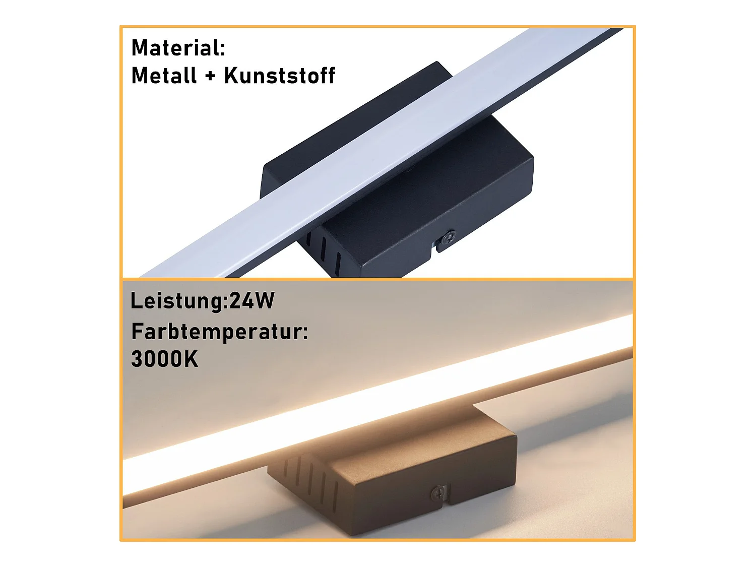 NETTLIFE Deckenleuchte Wohnzimmer Deckenleuchte Schlafzimmer: Moderne Wohnzimmerlampe 6W 3000K Innen Küchenlampe Warmweiß Design