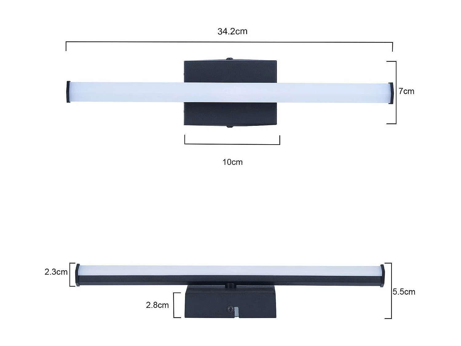 NETTLIFE Plafonnier salon plafonnier chambre : lampe de salon moderne 6W 3000K lampe de cuisine intérieure design blanc chaud
