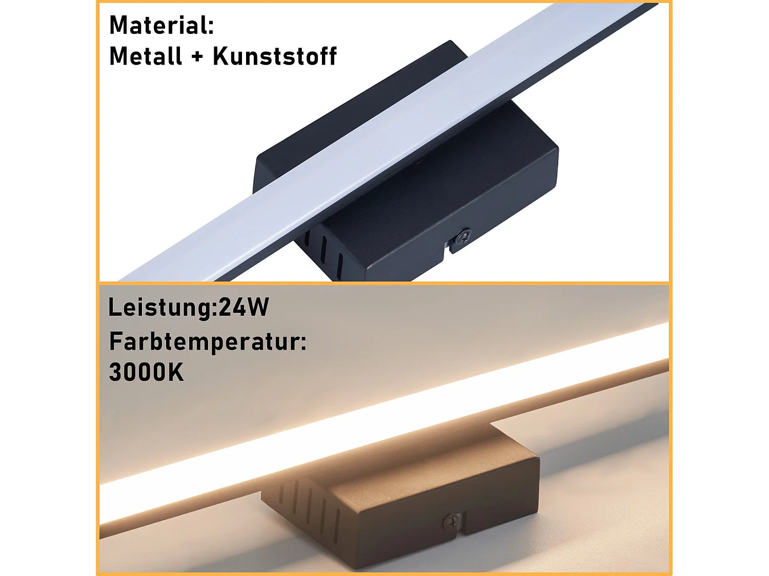 NETTLIFE Plafondlamp woonkamer, plafondlamp slaapkamer: moderne woonkamerlamp 6W 3000K, binnenkeukenlamp in warmwit design.