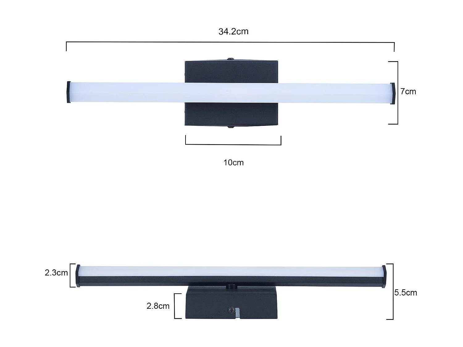 NETTLIFE Plafonnier salon plafonnier chambre : lampe de salon moderne 6W 3000K lampe de cuisine intérieure design blanc chaud