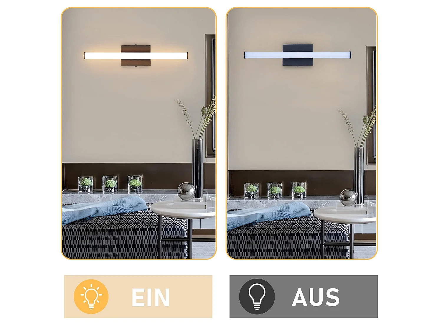 NETTLIFE Plafondlamp woonkamer, plafondlamp slaapkamer: moderne woonkamerlamp 6W 3000K, binnenkeukenlamp in warmwit design.
