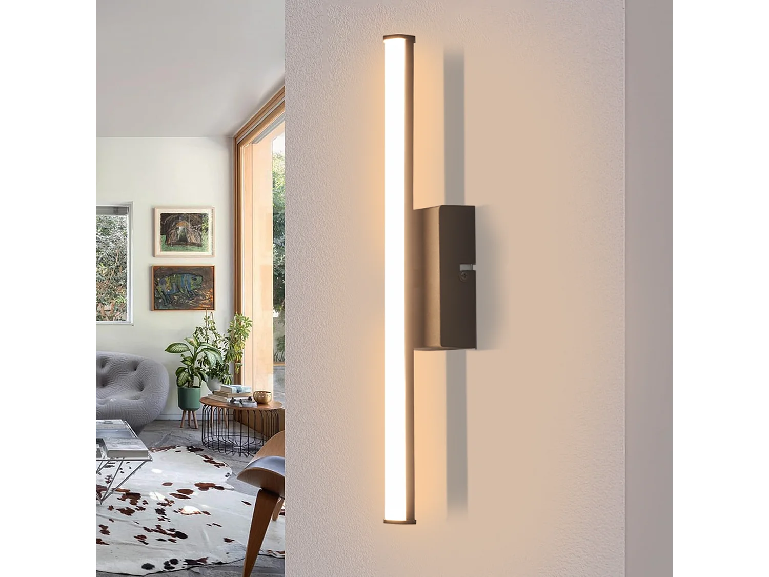 NETTLIFE Plafonnier salon plafonnier chambre : lampe de salon moderne 6W 3000K lampe de cuisine intérieure design blanc chaud