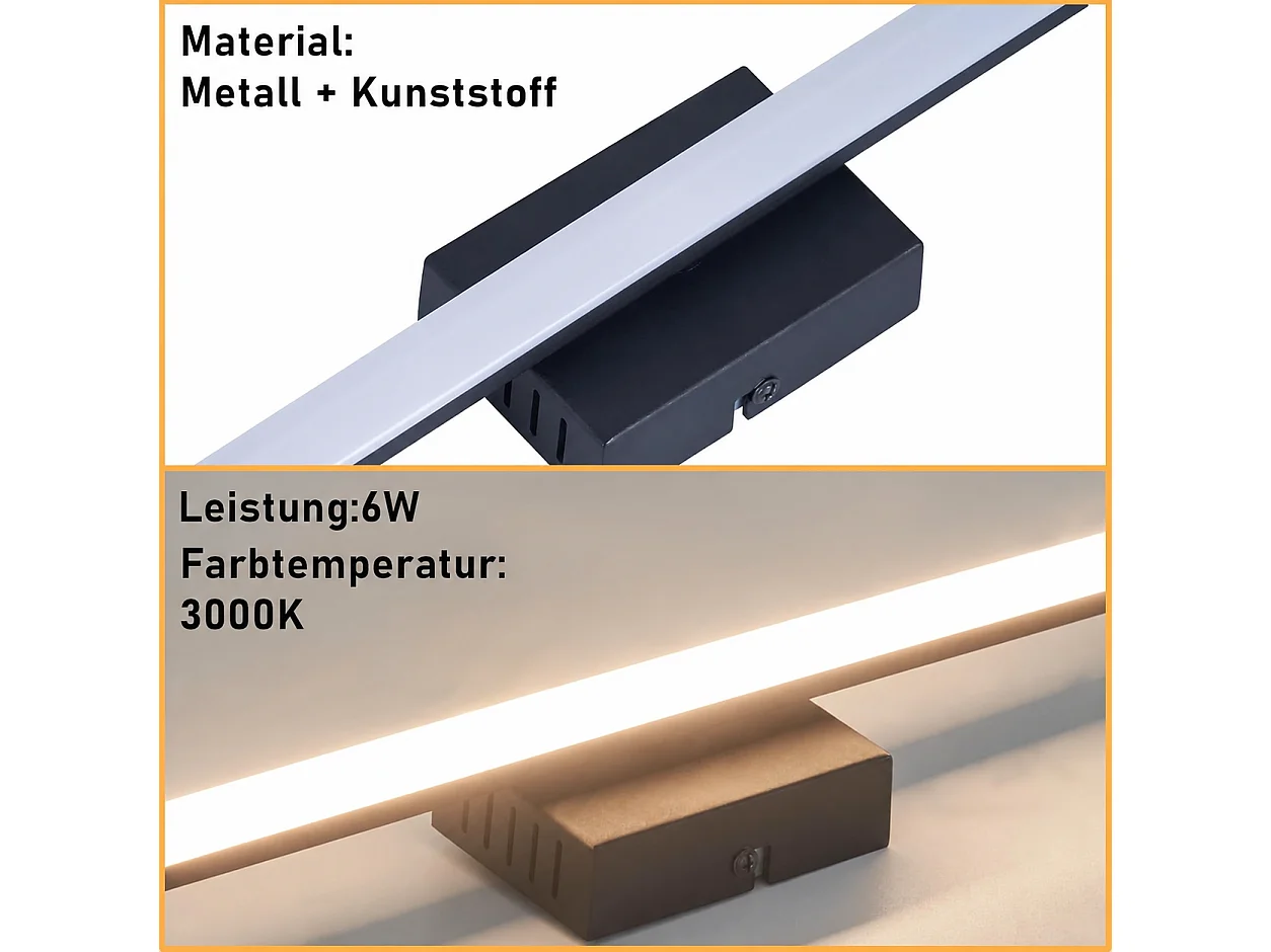 NETTLIFE Plafondlamp woonkamer, plafondlamp slaapkamer: moderne woonkamerlamp 6W 3000K, binnenkeukenlamp in warmwit design.