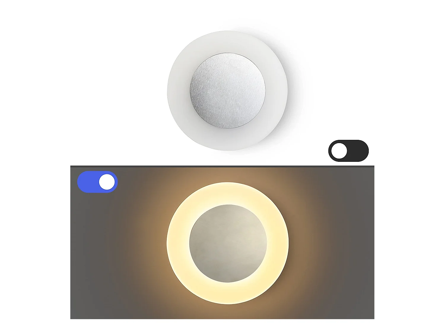 NETTLIFE applique mur LED lampe d'intérieur salon lampe design moderne couloir lampe 3000K blanc chaud lampe d'escalier