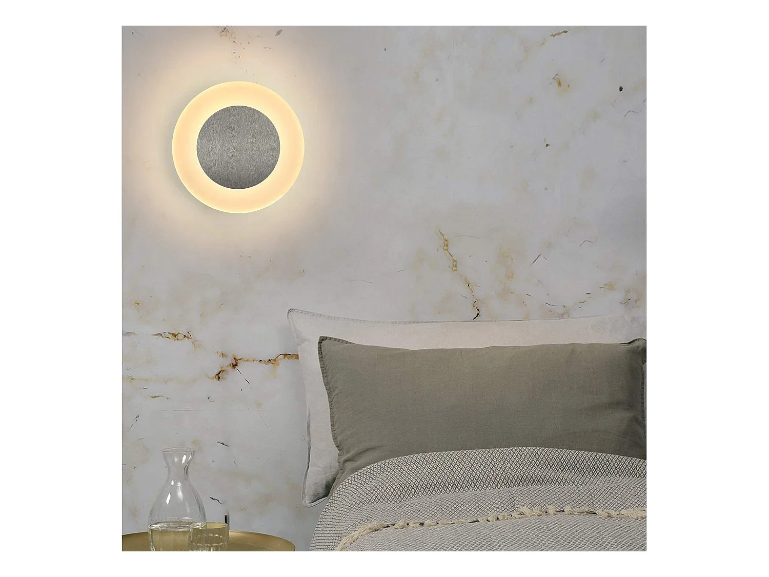 NETTLIFE applique mur LED lampe d'intérieur salon lampe design moderne couloir lampe 3000K blanc chaud lampe d'escalier