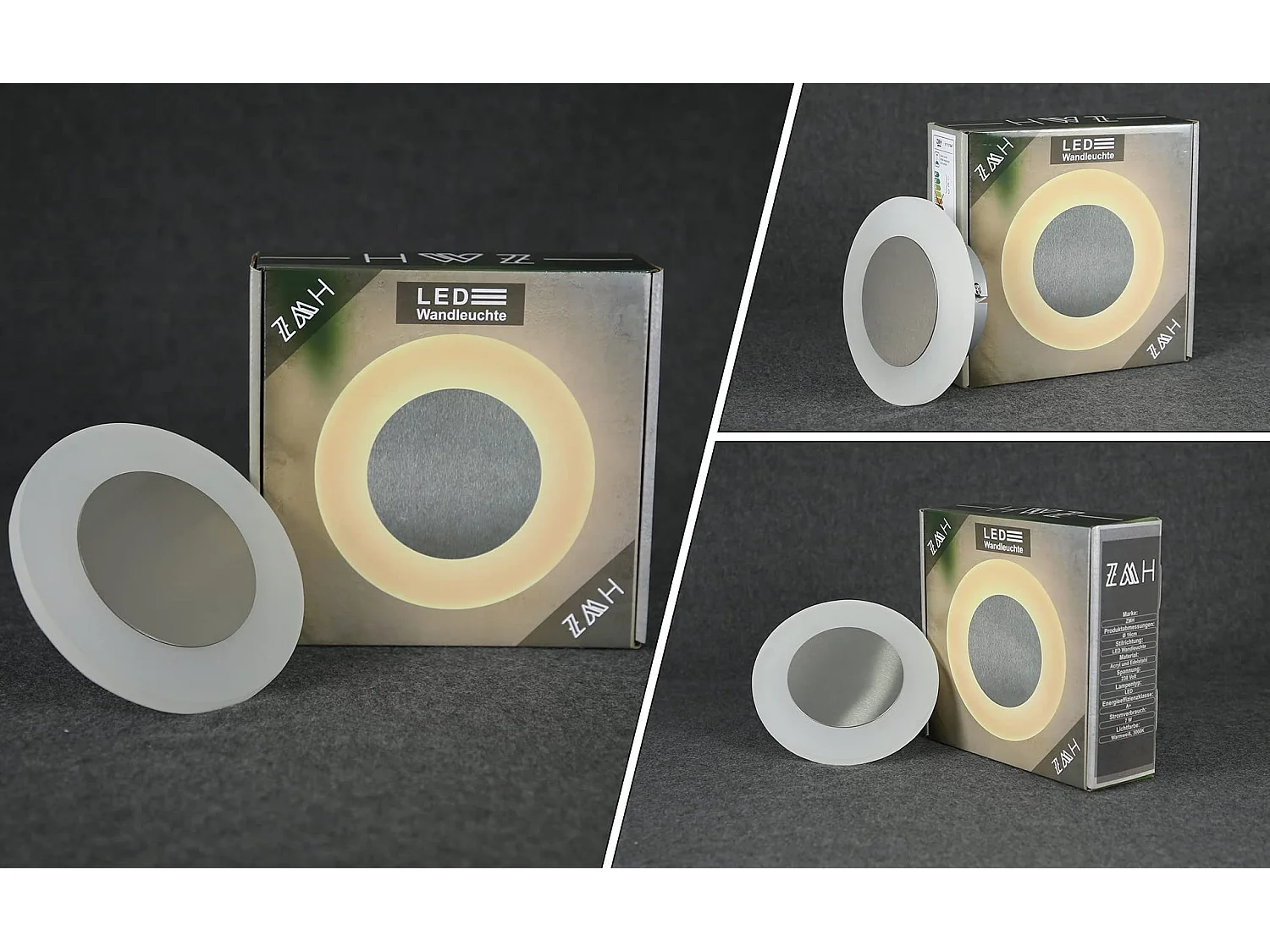 NETTLIFE lámpara de pared LED, lámpara de pared para interior, sala de estar, lámpara de pasillo diseño moderno lámpara escalera blanca cálida 3000K