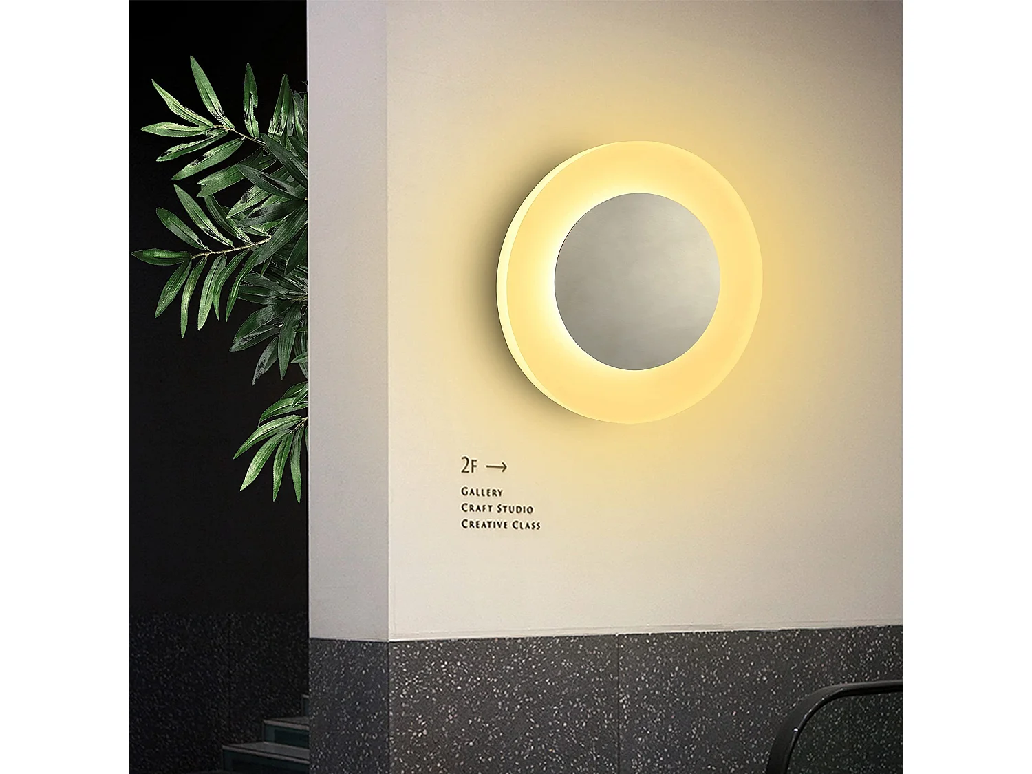 NETTLIFE applique mur LED lampe d'intérieur salon lampe design moderne couloir lampe 3000K blanc chaud lampe d'escalier