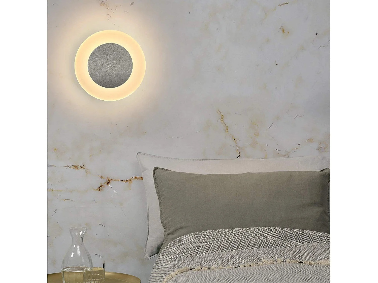 NETTLIFE applique mur LED lampe d'intérieur salon lampe design moderne couloir lampe 3000K blanc chaud lampe d'escalier