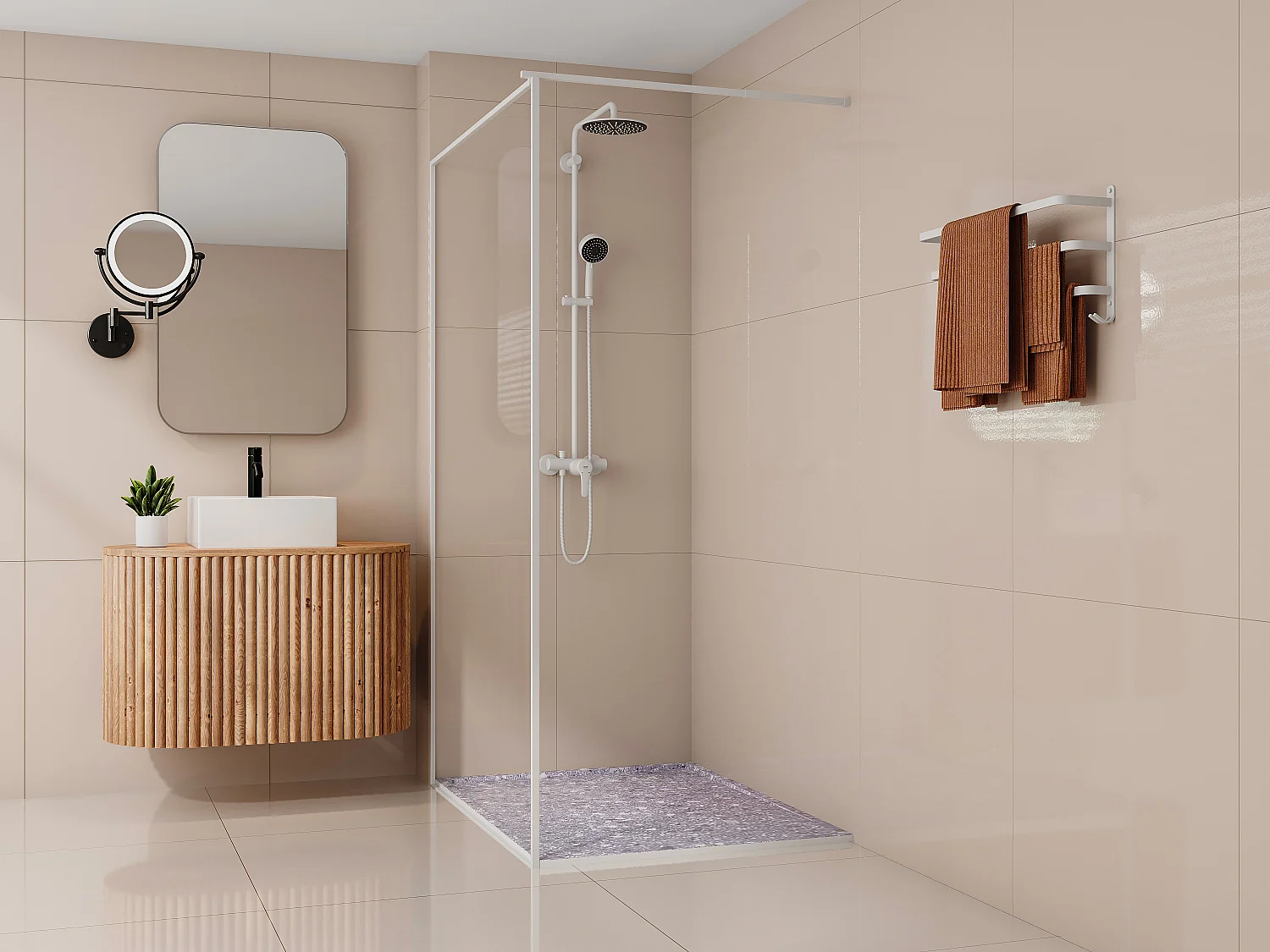 Receveur de douche extra plat à poser ou à encastrer recoupable en résine SMC - Effet Terrazzo gris - 120 x 90 cm - LYROSA