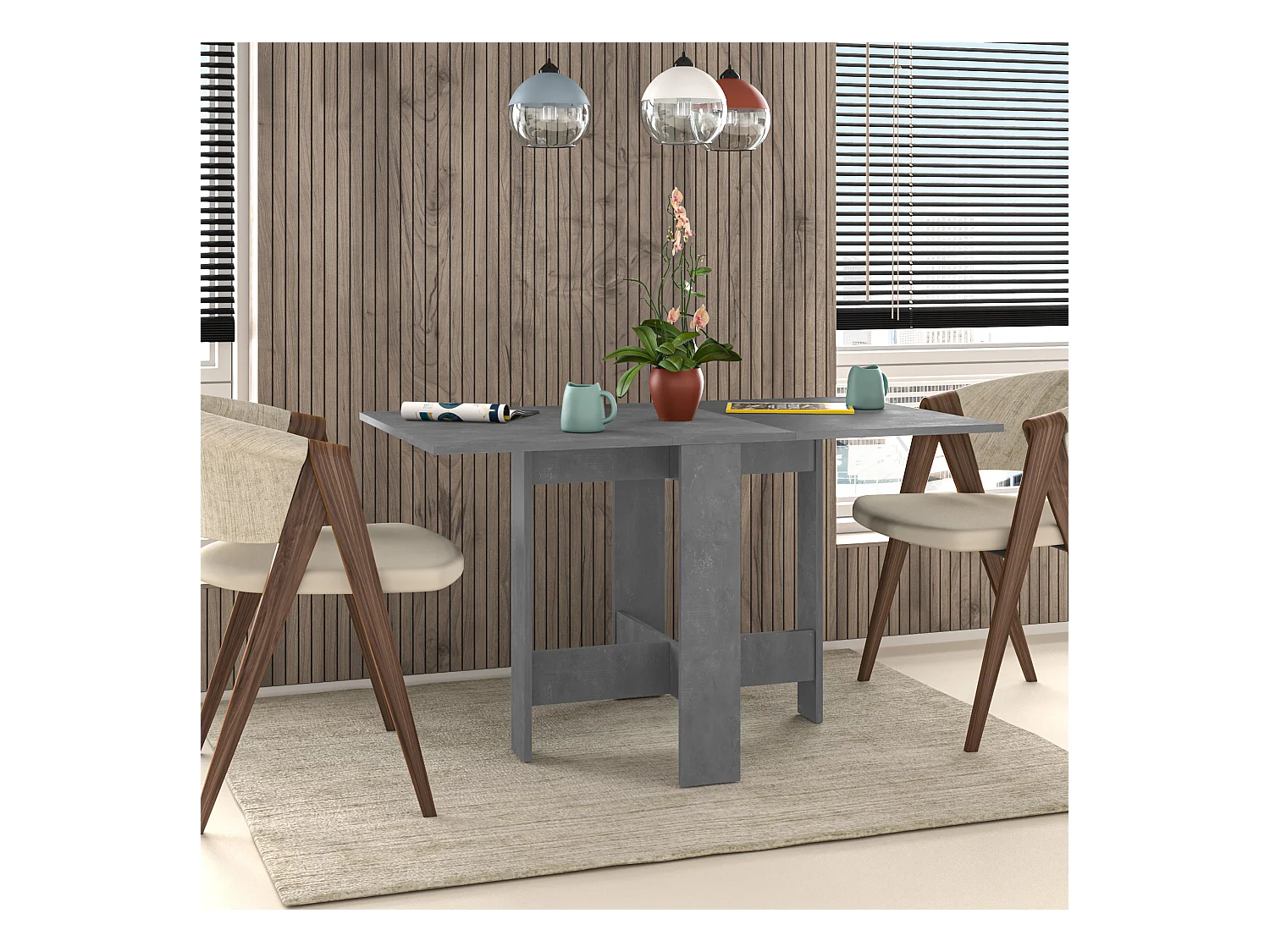 Esstisch Artemio Retro Grau