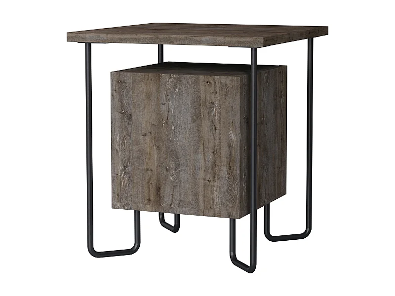 Nachttisch ACRES- Braun  , 45x40x40