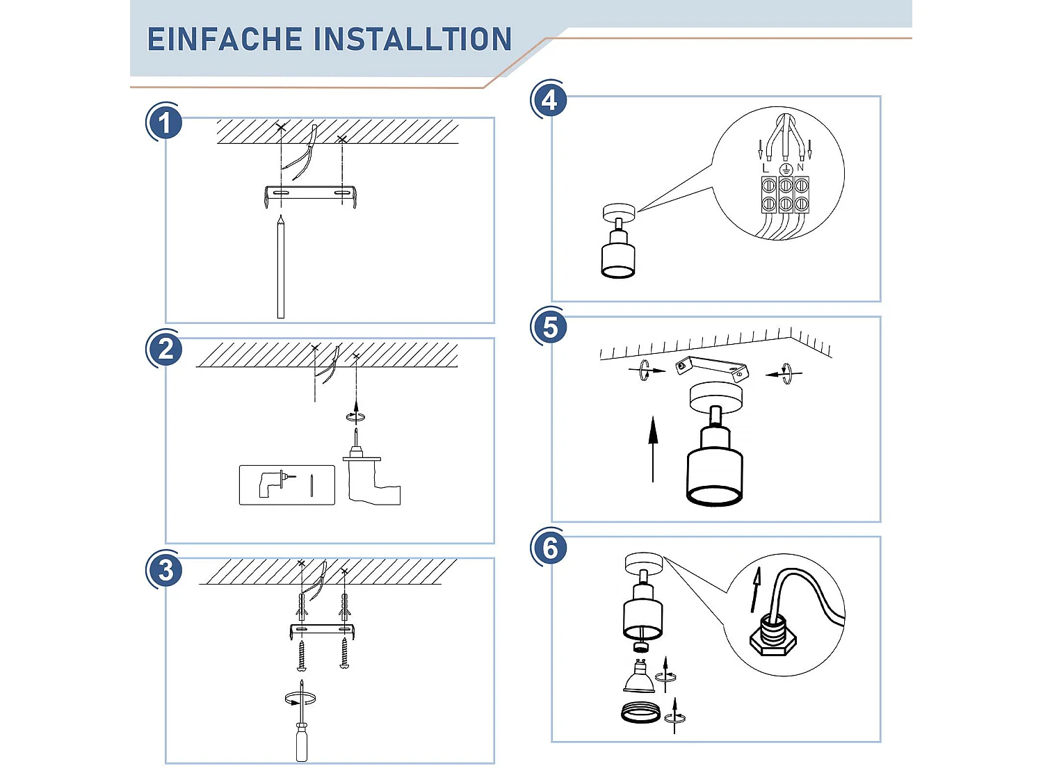 NETTLIFE Opbouwspot GU10 Fitting 1-Lichts cilinder Zwart Moderne Plafondlamp L 6cm  355° kantelbaar Plafondspot voor Woonkamer Slaafkamer Gang Zonder Lichtborn