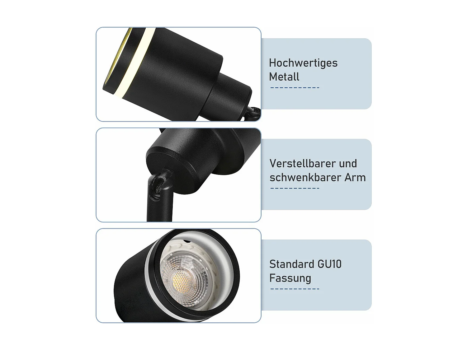 NETTLIFE Opbouwspot GU10 Fitting 1-Lichts cilinder Zwart Moderne Plafondlamp L 6cm  355° kantelbaar Plafondspot voor Woonkamer Slaafkamer Gang Zonder Lichtborn