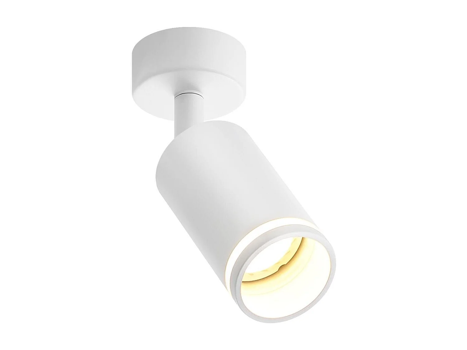 NETTLIFE Spot de plafond blanc 1 ampoulemoderne GU10 orientables intérieur métal