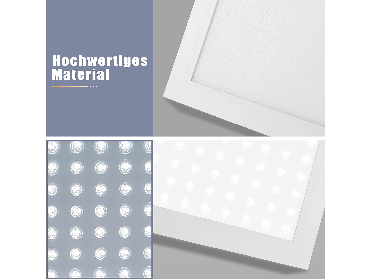 NETTLIFE Panneau LED 120x30 dimmable avec télécommande 40W