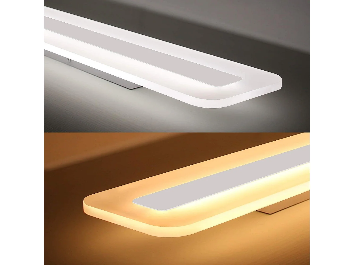 NETTLIFE LED plafonnier panneau dimmable avec télécommande 40W 100CM