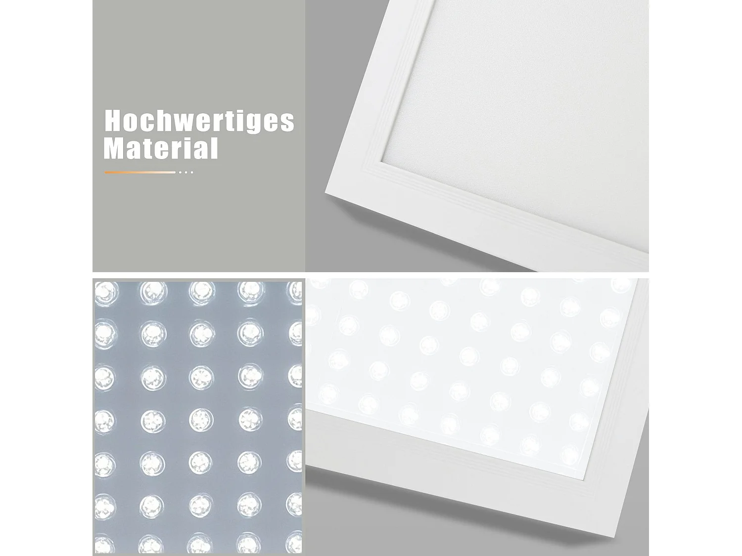 NETTLIFE Plafonnier LED dimmable 100x25 cm panneau de plafond plat long avec télécommande grand blanc 24W