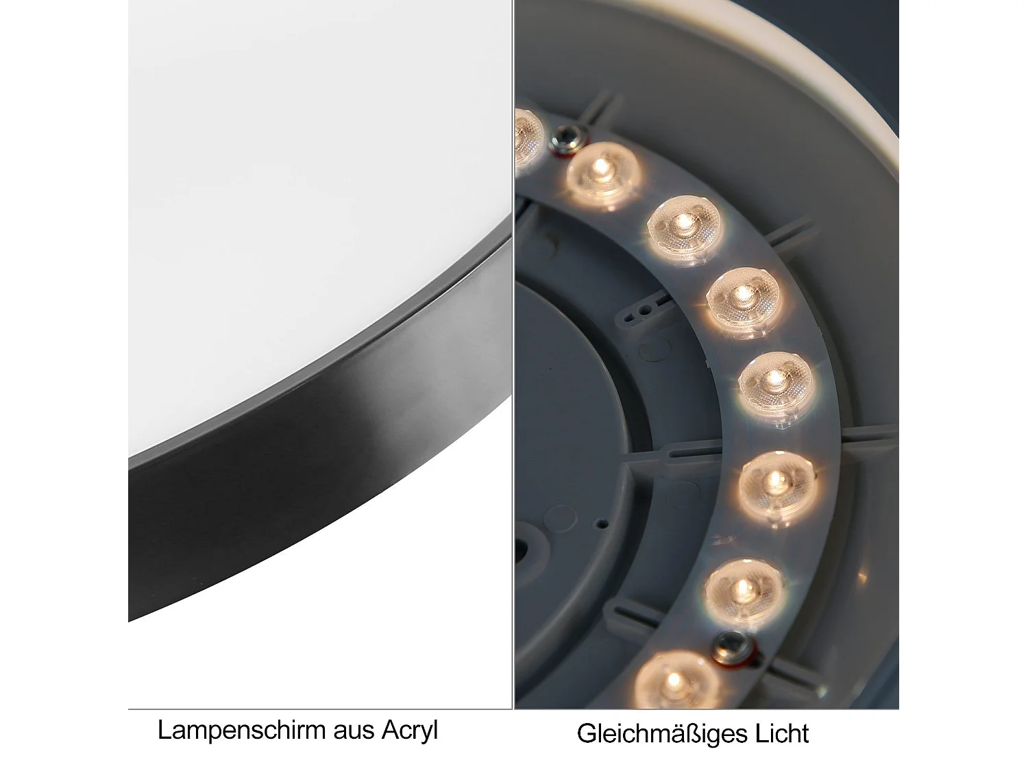 NETTLIFE LED Plafondlamp Slaapkamerlamp Zwart Kelderlamp Badkamerlamp 12W IP44 Keukenlamp Hallamp Ø21cm