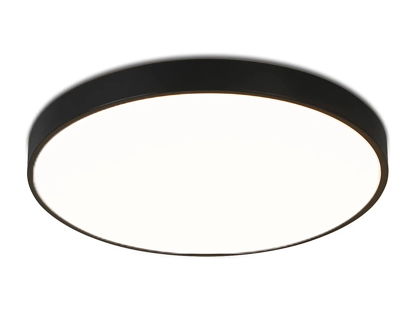 NETTLIFE plafonnier LED lampe de chambre lampe de cave noire lampe de salle de bain 12W IP44 lampe de cuisine lampe de couloir Ø21cm