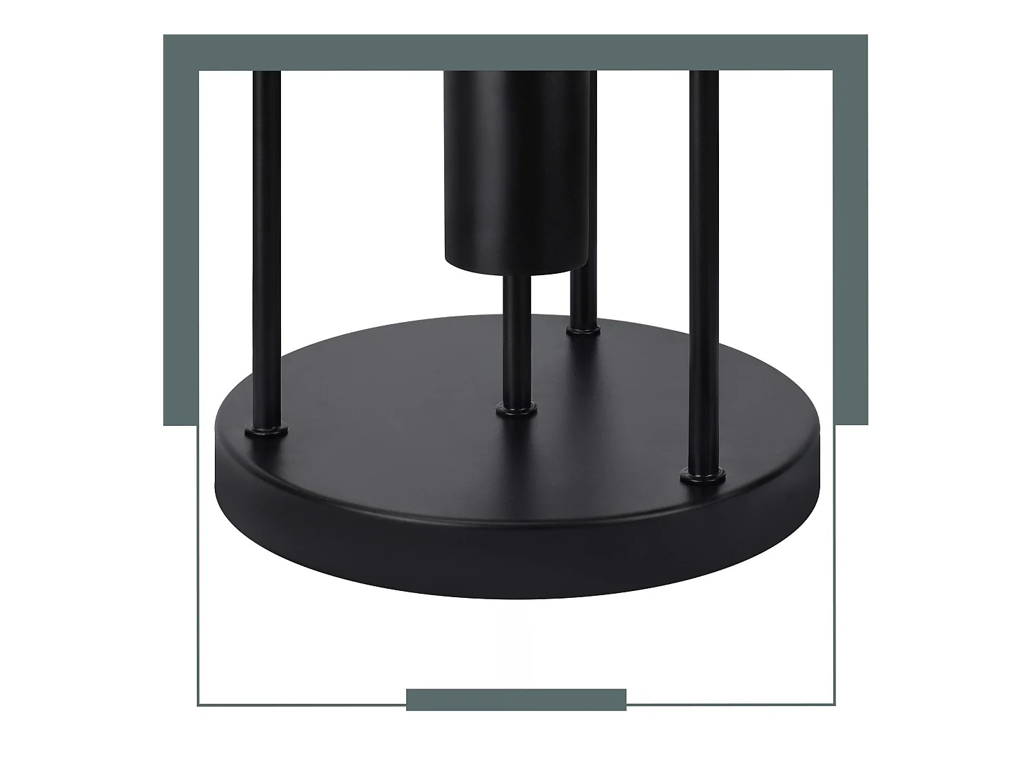 NETTLIFE Plafondlamp 4xE27 - zwart - vintage - metaal - rond - industriële keukenlamp - 17.5cm - voor keuken hal slaapkamer woonkamer bar - zonder lampen